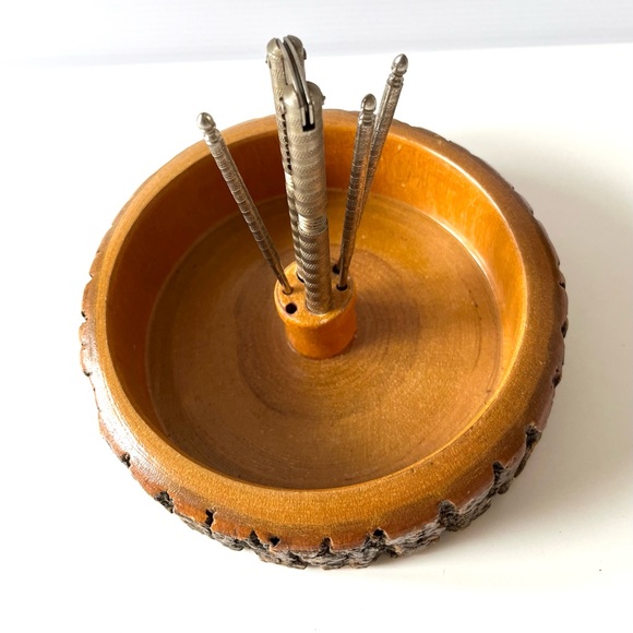 Vintage Nut Cracker Set and Wooden Bowl - Picture 3 of 3